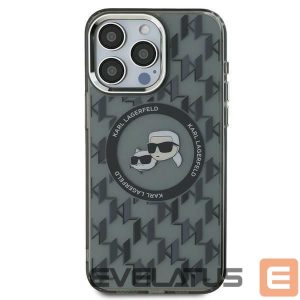 Other Phone Accessory Karl Lagerfeld  Karl Lagerfeld IML Monogram Karl & Choupette Head MagSafe iPhone 16 Case - Black 