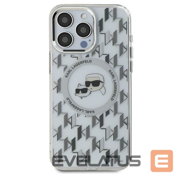 Other Phone Accessory Karl Lagerfeld Karl Lagerfeld IML Monogram Karl & Choupette Head MagSafe iPhone 16 Case - Clear