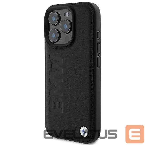 Other Phone Accessory BMW BMW Leather Hot Stamp MagSafe iPhone 16 Pro Max Case - Black