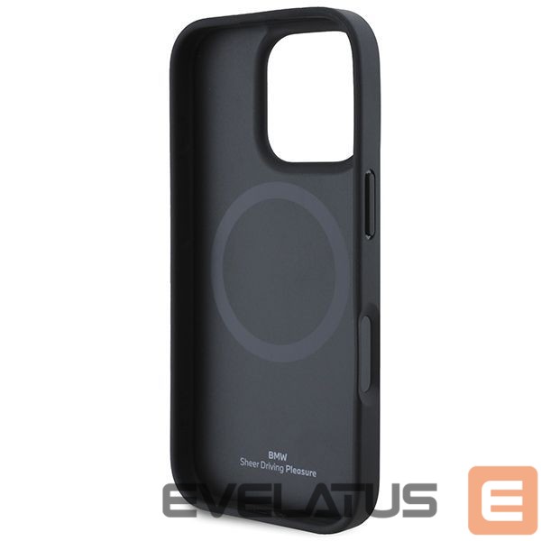 Other Phone Accessory BMW BMW Leather Hot Stamp MagSafe iPhone 16 Pro Max Case - Black