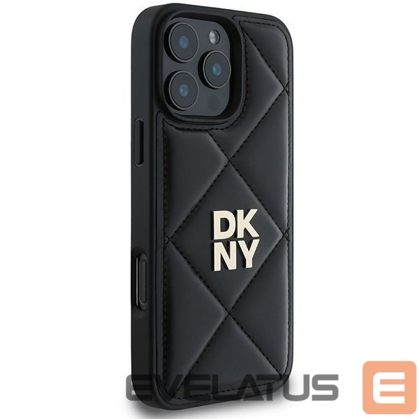 Other Phone Accessory DKNY DKNY Quilted Stack Logo iPhone 16 Pro Case - Black