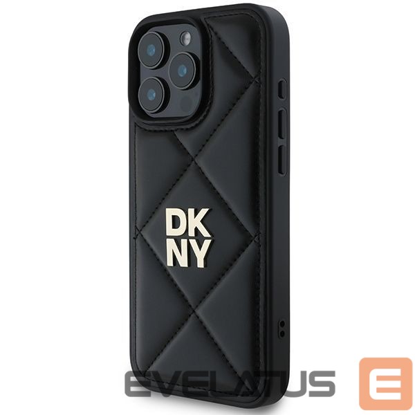 Other Phone Accessory DKNY DKNY Quilted Stack Logo iPhone 16 Pro Case - Black