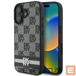 Other Phone Accessory DKNY  DKNY Checkered Pattern & Printed Stripes iPhone 16 Case - Black 