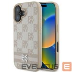 Other Phone Accessory DKNY  DKNY Checkered Pattern & Printed Stripes iPhone 16 Case - Pink 