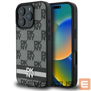 Other Phone Accessory DKNY  DKNY Checkered Pattern & Printed Stripes Case for iPhone 16 Pro Max - Black 