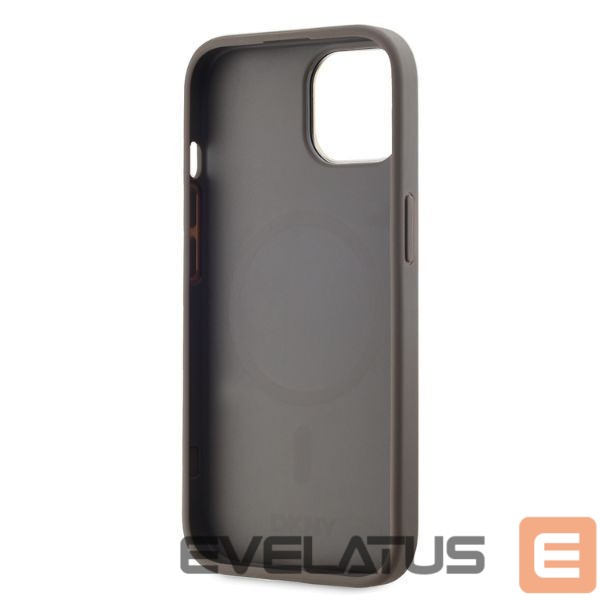 Other Phone Accessory DKNY DKNY Leather Checkered Mono Pattern MagSafe iPhone 15 Case - Beige