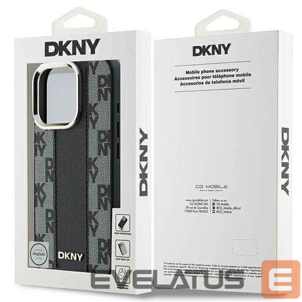 Other Phone Accessory DKNY DKNY Checkered Pattern Magsafe iPhone 16 Pro Case - Black