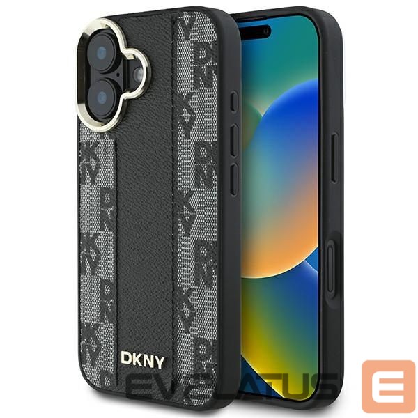 Other Phone Accessory DKNY Apple DKNY Checkered Pattern Magsafe iPhone 16 Case - Black