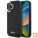 Other Phone Accessory DKNY  DKNY Plain Silver Logo MagSafe iPhone 16 Case - Black 