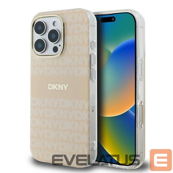Other Phone Accessory DKNY DKNY Repeat Texture Pattern With Stripe iPhone 16 Pro Max Case - Pink