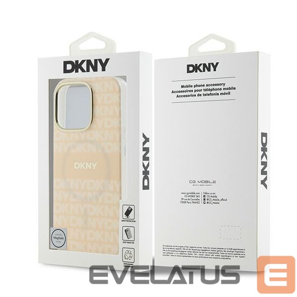 Other Phone Accessory DKNY DKNY Repeat Texture Pattern With Stripe iPhone 16 Pro Max Case - Pink