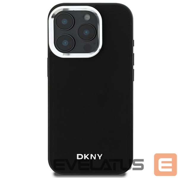 Other Phone Accessory DKNY DKNY Plain Silver Logo MagSafe iPhone 16 Pro Max Case - Black