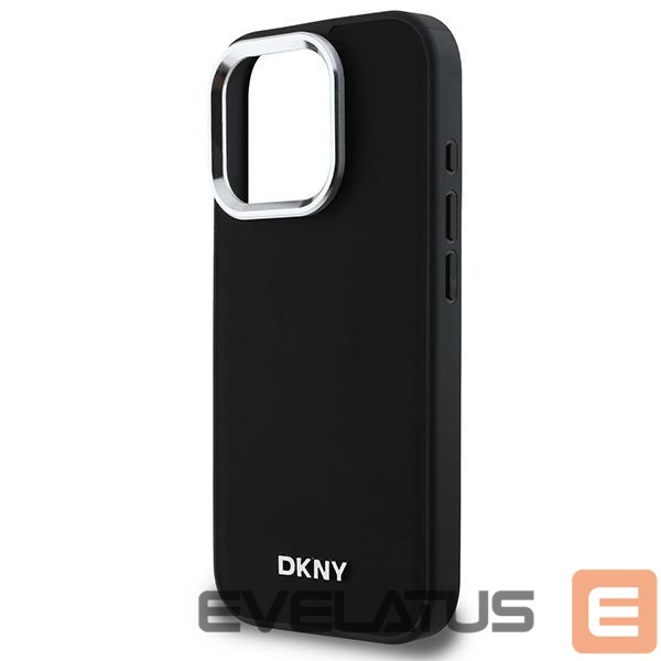Other Phone Accessory DKNY DKNY Plain Silver Logo MagSafe iPhone 16 Pro Max Case - Black