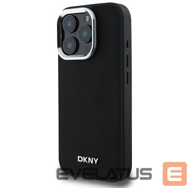 Other Phone Accessory DKNY DKNY Plain Silver Logo MagSafe iPhone 16 Pro Max Case - Black