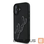 Other Phone Accessory Karl Lagerfeld  Karl Lagerfeld 3D Rubber Signature iPhone 16 Case - Black 