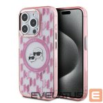 Other Phone Accessory Karl Lagerfeld  Karl Lagerfeld IML Monogram Karl & Choupette Head MagSafe iPhone 15 Pro Case - Pink 