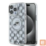 Other Phone Accessory Karl Lagerfeld  Karl Lagerfeld IML Monogram Karl & Choupette Head MagSafe iPhone 15 Pro Case - Clear 