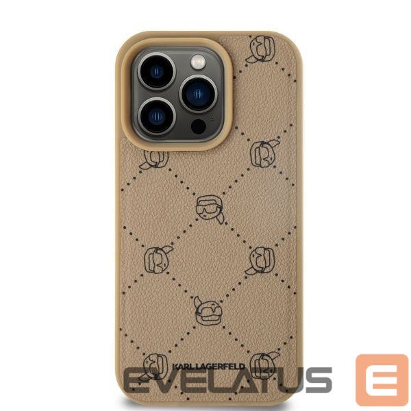 Other Phone Accessory Karl Lagerfeld Karl Lagerfeld Magsafe Karl Head iPhone 15 Pro Case - Beige
