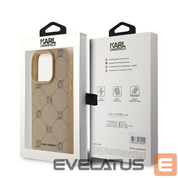 Other Phone Accessory Karl Lagerfeld Karl Lagerfeld Magsafe Karl Head iPhone 15 Pro Case - Beige