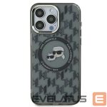 Other Phone Accessory Karl Lagerfeld  Karl Lagerfeld IML Monogram Karl & Choupette Head MagSafe iPhone 15 Case - Black 