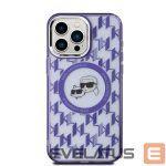 Other Phone Accessory Karl Lagerfeld  Karl Lagerfeld IML Monogram Karl & Choupette Head MagSafe iPhone 15 Case - Purple 
