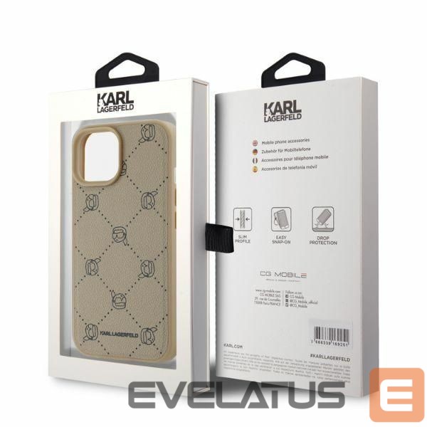 Other Phone Accessory Karl Lagerfeld Karl Lagerfeld Magsafe Karl Head iPhone 15 Case - Beige