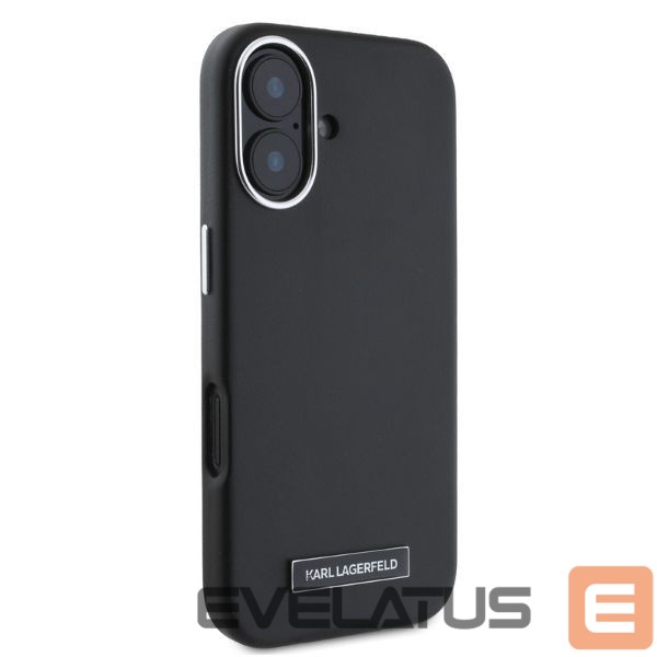 Other Phone Accessory Karl Lagerfeld Karl Lagerfeld FW Metal Plate MagSafe iPhone 16 Case - Black