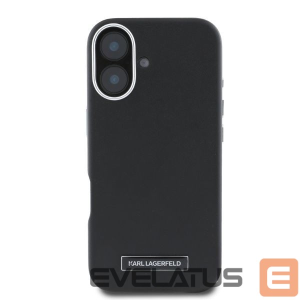 Other Phone Accessory Karl Lagerfeld Karl Lagerfeld FW Metal Plate MagSafe iPhone 16 Case - Black