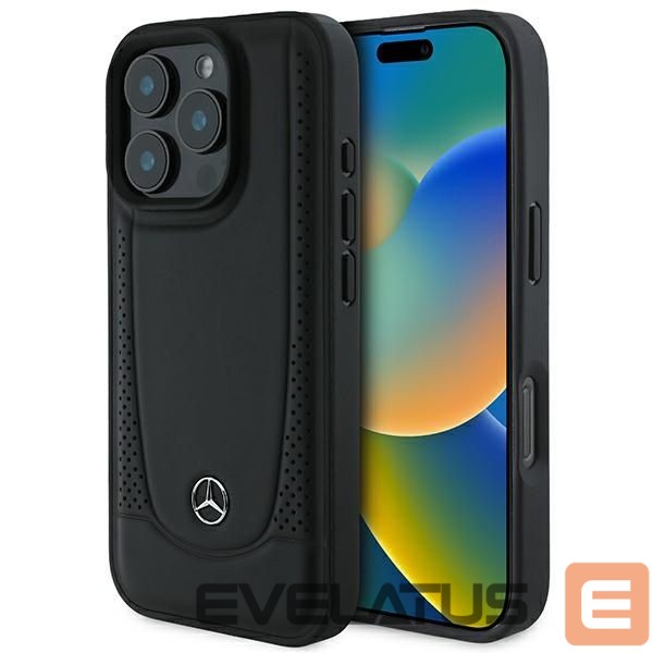 Other Phone Accessory Mercedes-Benz Mercedes Leather Urban Case for iPhone 16 Pro Max - Black