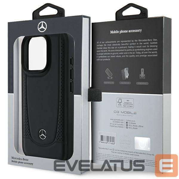 Other Phone Accessory Mercedes-Benz Mercedes Leather Urban Case for iPhone 16 Pro Max - Black