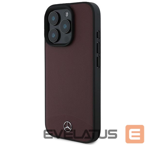 Other Phone Accessory Mercedes-Benz Mercedes Textured And Plain Leather MagSafe case for iPhone 16 Pro - red