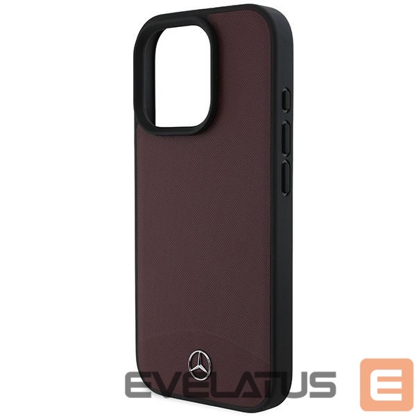 Other Phone Accessory Mercedes-Benz Mercedes Textured And Plain Leather MagSafe case for iPhone 16 Pro - red