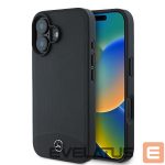 Other Phone Accessory Mercedes-Benz  Mercedes Textured And Plain Leather MagSafe case for iPhone 16 - black 