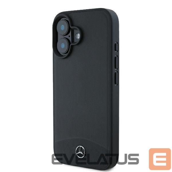 Other Phone Accessory Mercedes-Benz Mercedes Textured And Plain Leather MagSafe case for iPhone 16 - black