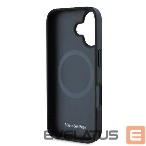 Other Phone Accessory Mercedes-Benz Mercedes Textured And Plain Leather MagSafe case for iPhone 16 - black
