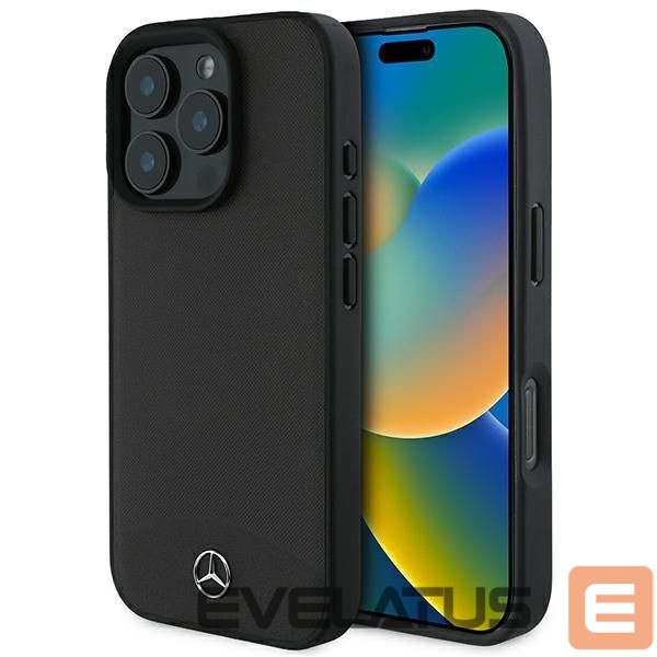Other Phone Accessory Mercedes-Benz Mercedes Textured And Plain Leather MagSafe case for iPhone 16 Pro Max - black