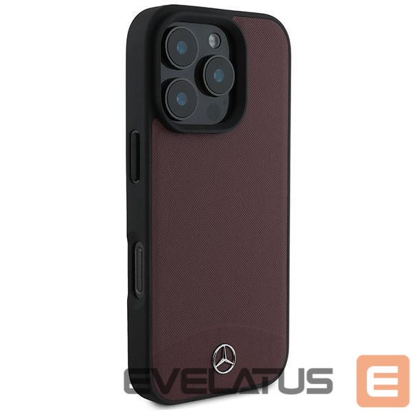 Other Phone Accessory Mercedes-Benz Mercedes Textured And Plain Leather MagSafe case for iPhone 16 Pro Max - red