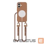Other Phone Accessory Tech-Protect  Tech-Protect MagNecklace MagSafe case with lanyard for iPhone 16 - brown 