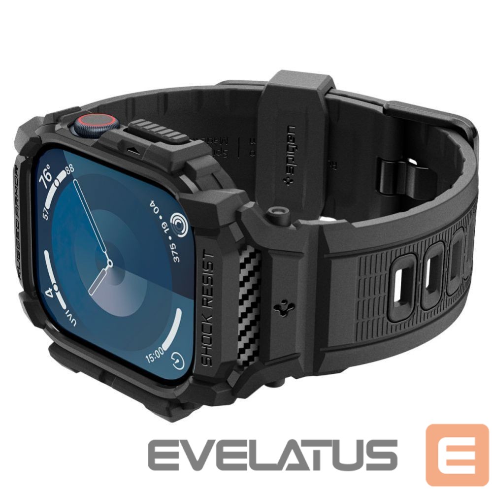 Other Phone Accessory Spigen Spigen Rugged Armor Pro Apple Watch 10 (42mm) Strap Case - Black