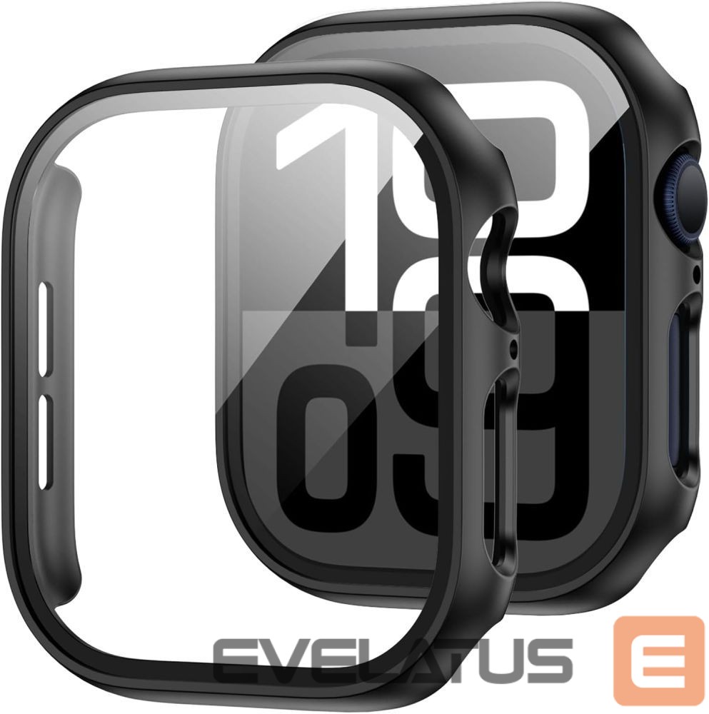 Other Phone Accessory Tech-Protect Tech-Protect Defense360 Tempered Glass Case for Apple Watch 10 (46mm) - Black