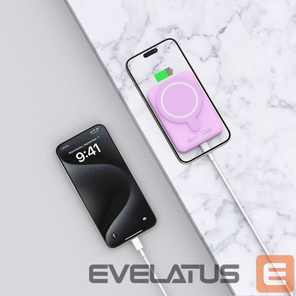 Other Phone Accessory Tech-Protect Tech-Protect LifeMag MagSafe PB11 10000mAh Power Bank - Pink