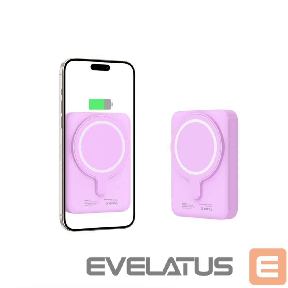 Other Phone Accessory Tech-Protect Tech-Protect LifeMag MagSafe PB11 10000mAh Power Bank - Pink