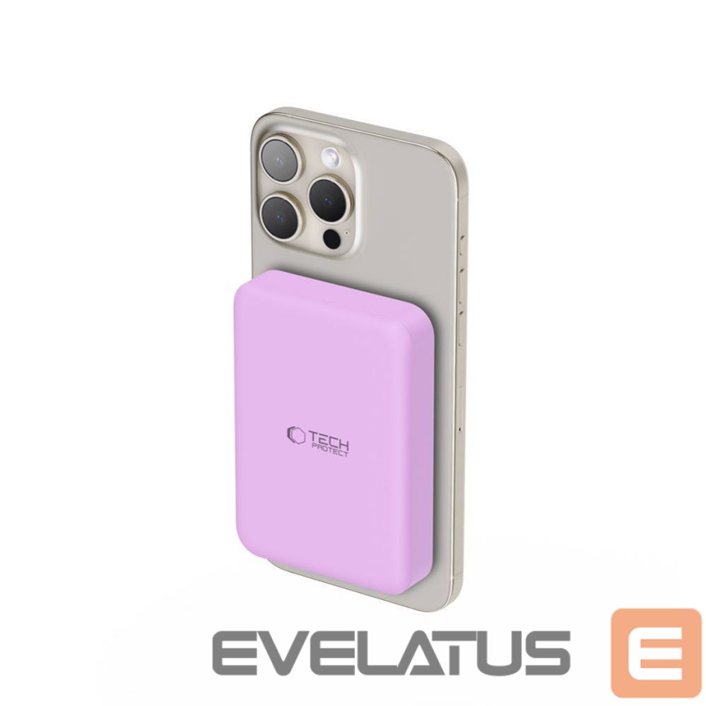 Other Phone Accessory Tech-Protect Tech-Protect LifeMag MagSafe PB11 10000mAh Power Bank - Pink