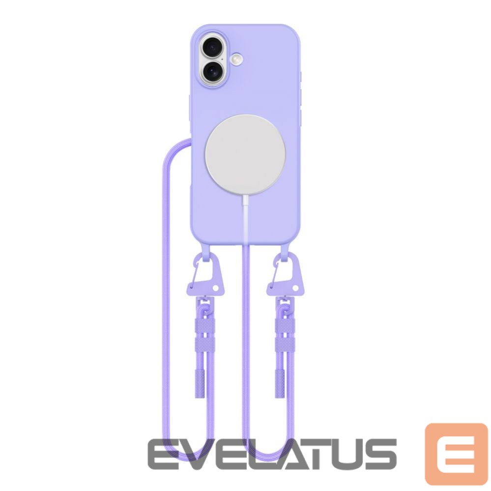 Other Phone Accessory Tech-Protect Tech-Protect MagNecklace MagSafe Case with Lanyard for iPhone 16 - Purple