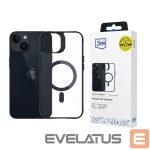 Other Phone Accessory 3MK  3mk Satin Armor MagCase with MagSafe for iPhone 13 / 14 - Transparent with Black Frame 