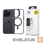 Other Phone Accessory 3MK  3mk Satin Armor MagCase with MagSafe for iPhone 14 Pro Max - Clear with Black Frame 