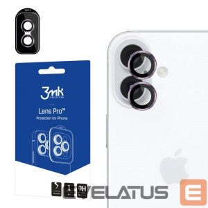 Other Phone Accessory 3MK  3mk Lens Protection Camera Cover with Pink Frame for iPhone 16 / 16 Plus 