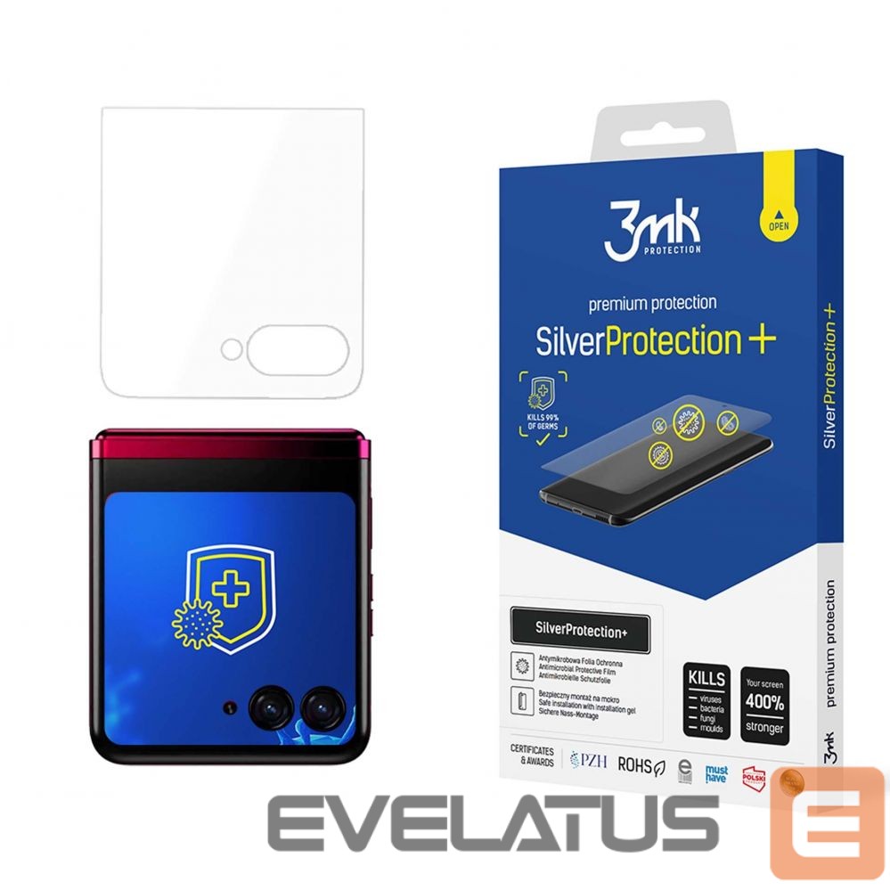 Other Phone Accessory 3MK Antibacterial protective film 3mk SilverProtection+ for Motorola Razr 50 Ultra (front)