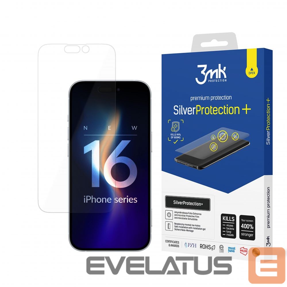 Other Phone Accessory 3MK Antibacterial foil 3mk SilverProtection+ for iPhone 16 Pro