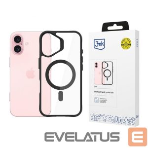 Other Phone Accessory 3MK  3mk Satin Armor MagCase with MagSafe for iPhone 16 Plus - Clear with Black Frame 